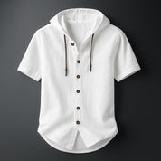 Renzo Linen Hoodie Shirt
