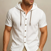 Renzo Linen Hoodie Shirt