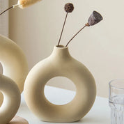 Cubara Circular Ceramic Vase